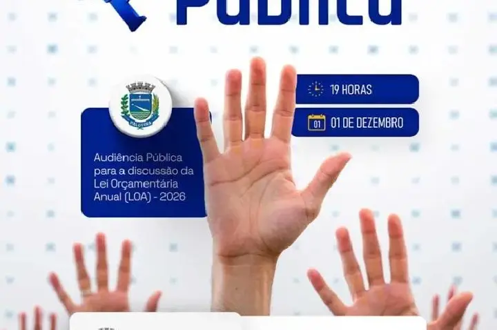 Câmara de Palotina convida a população para audiência pública da LOA 2026