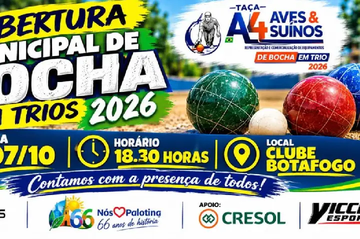 Campeonato Municipal de Bocha em Trios começa hoje em Palotina