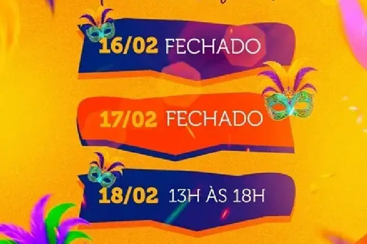 Comércio de Palotina terá horário especial de funcionamento no Carnaval