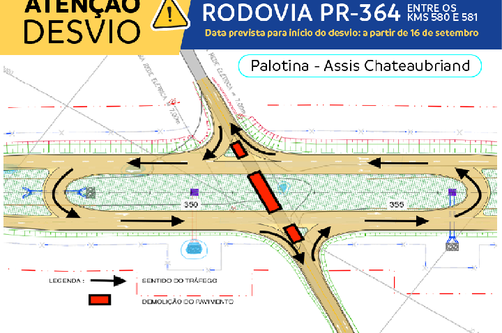 Contorno viário muda trânsito entre Palotina e Assis Chateaubriand