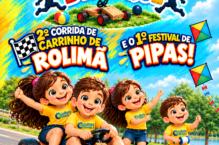 Domingueira no Lago terá 2ª Corrida de Carrinho de Rolimã e 1º Festival de Pipas em Palotina