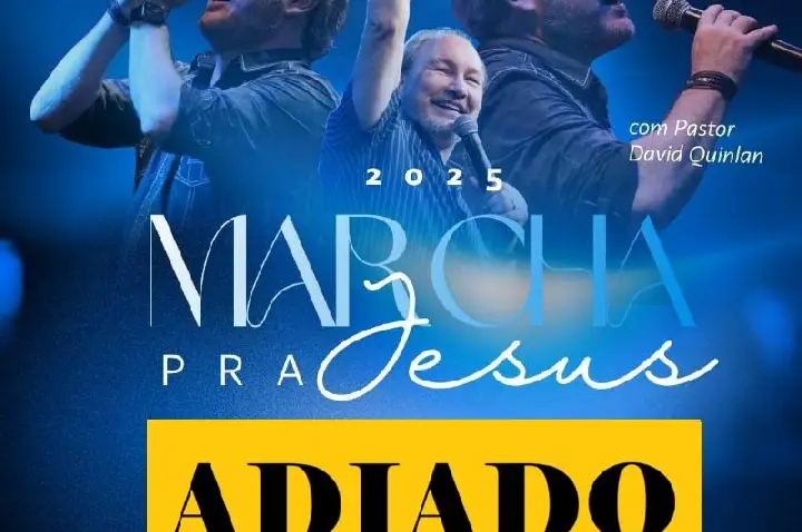 Marcha para Jesus é adiada para 10 de janeiro devido às condições climáticas