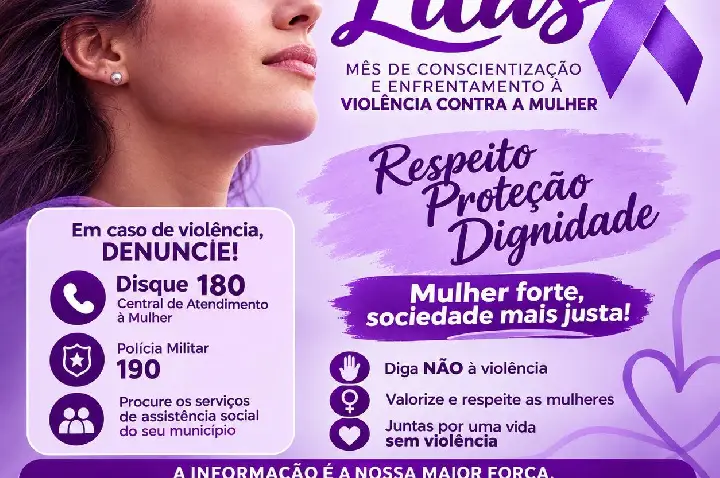 Palotina promove programação especial do Agosto Lilás com ações de conscientização e cidadania