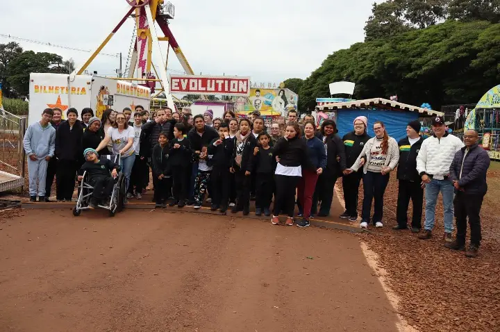 Planeta Park proporciona tarde especial para alunos da APAE de Palotina