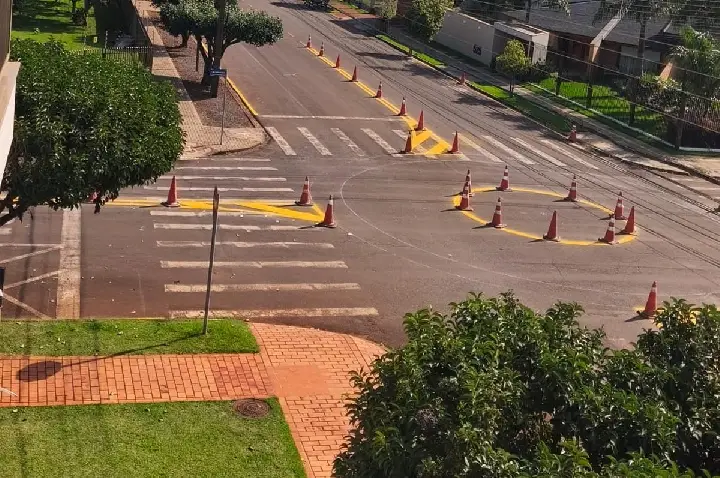 Prefeitura de Palotina instala novas rotatórias para melhorar a segurança no trânsito