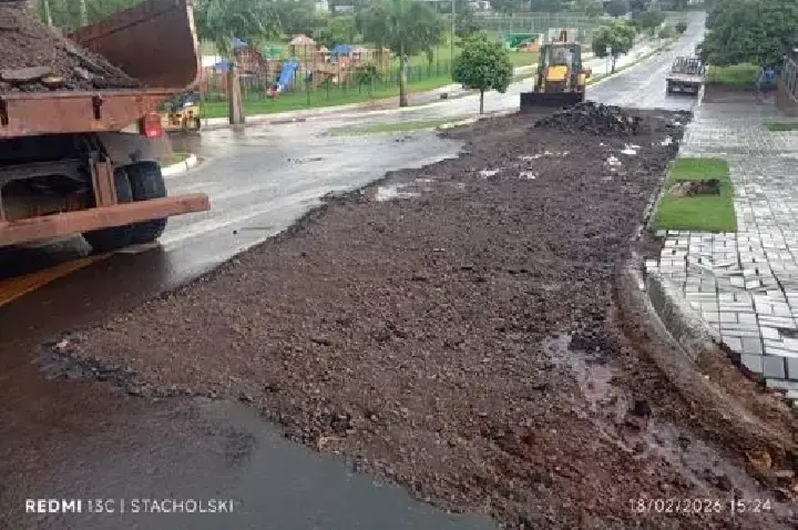 Prefeitura inicia obras de restauração na Rua Arati, próximo ao Lago Municipal
