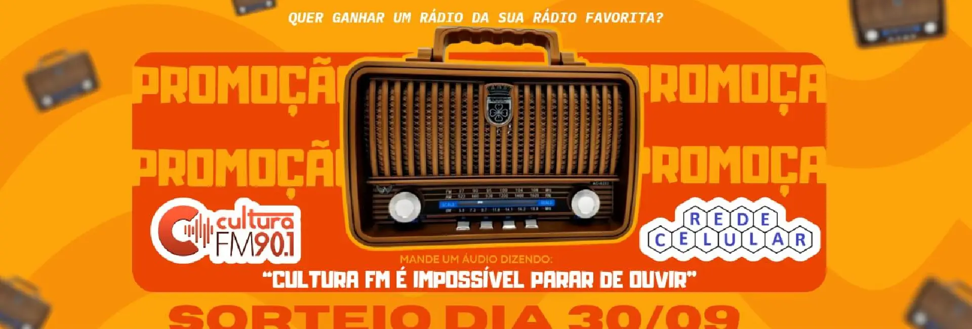 Promoção - Um rádio por mês