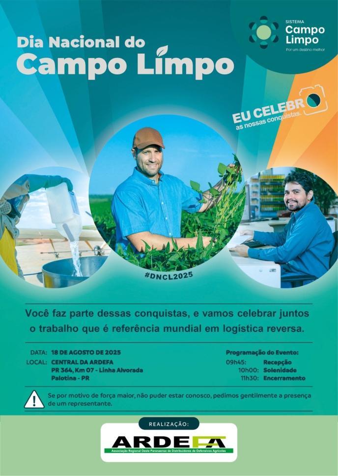 Ardefa promove evento do Dia Nacional do Campo Limpo