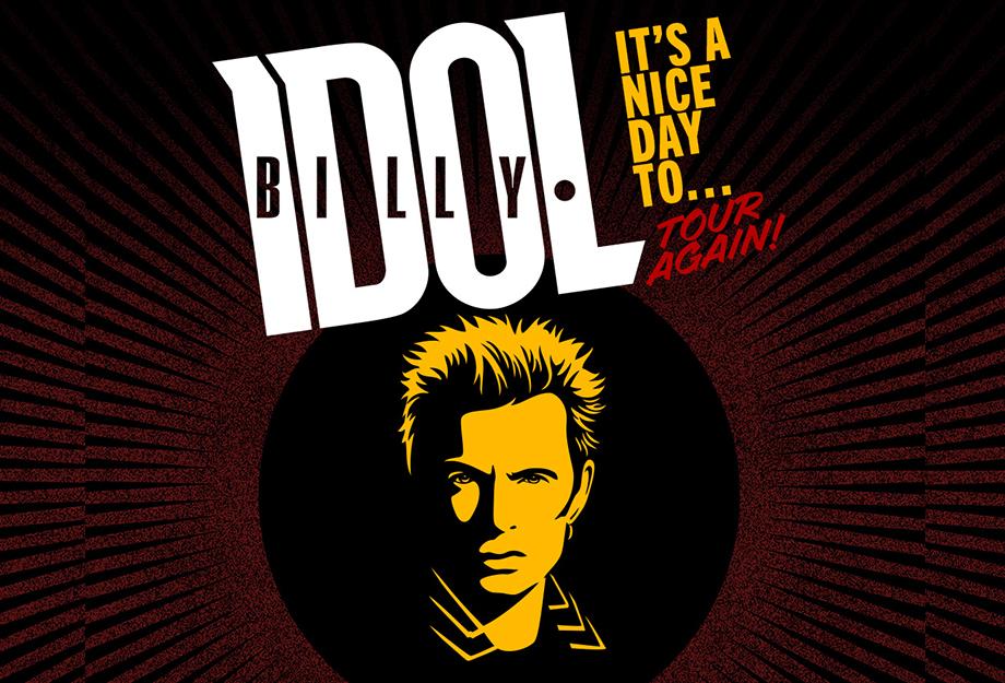 Billy Idol anuncia shows no Brasil de sua nova turnê mundial: IT’S A NICE DAY TO…TOUR AGAIN!