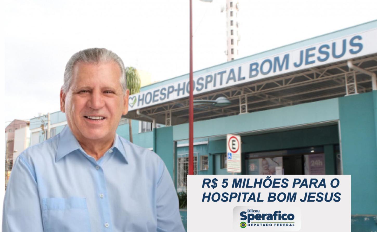 Sperafico anuncia repasse de R$ 5 milhões para o Hospital Bom Jesus