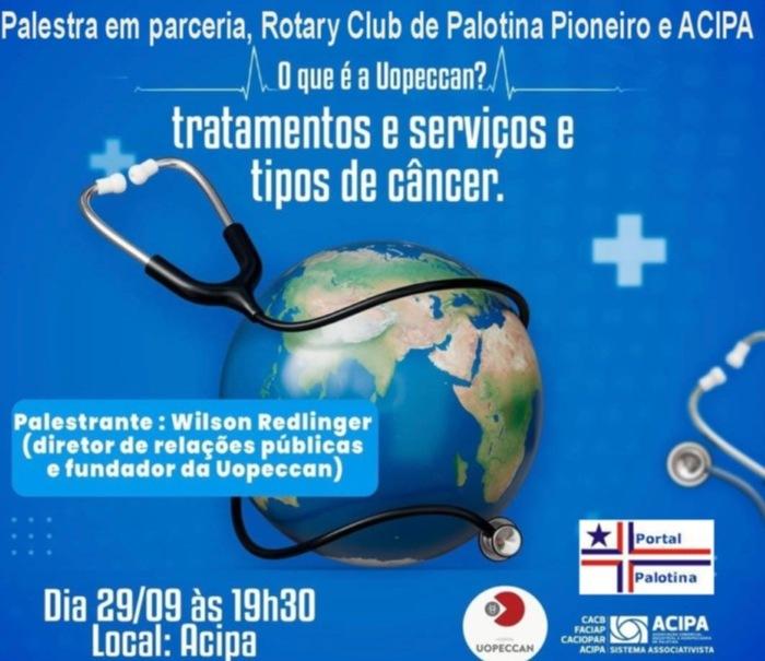 ACIPA e Rotary Club de Palotina Pioneiro convidam para palestra sobre a UOPECCAN nesta segunda (29)