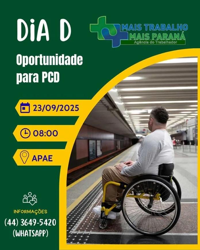 Agência do Trabalhador de Palotina promove Dia D de inclusão para Pessoas com Deficiência