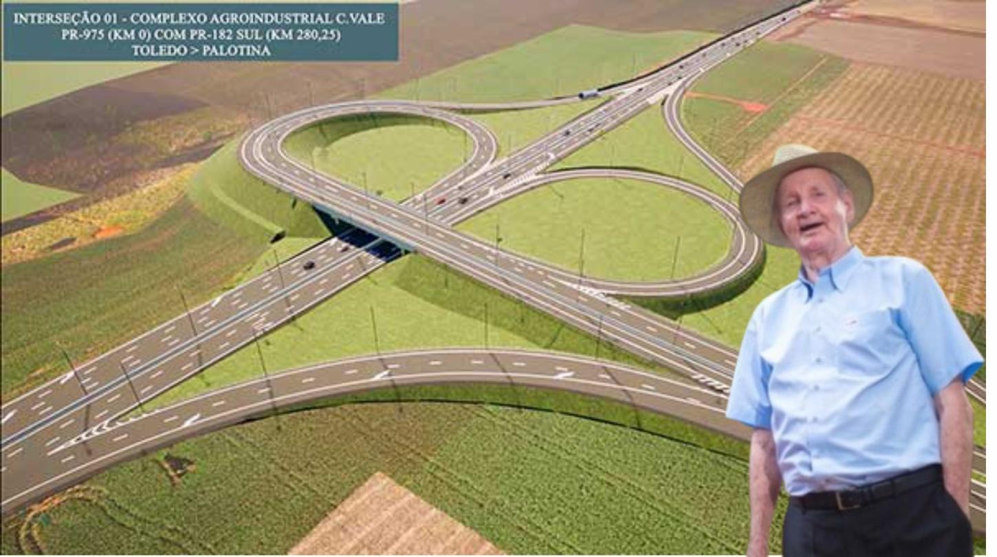 Contorno viário de Palotina recebe o nome do pioneiro e ex-prefeito Marcelino Afonso Neis