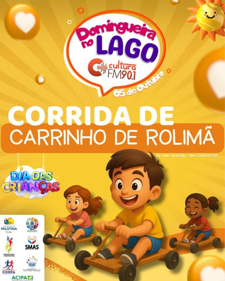 Corrida de Carrinho de Rolimã anima Domingueira no Lago em Palotina