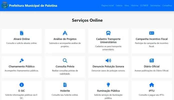 Site do município de Palotina será reformulado e serviços essenciais estão disponíveis temporariamente em outro endereço