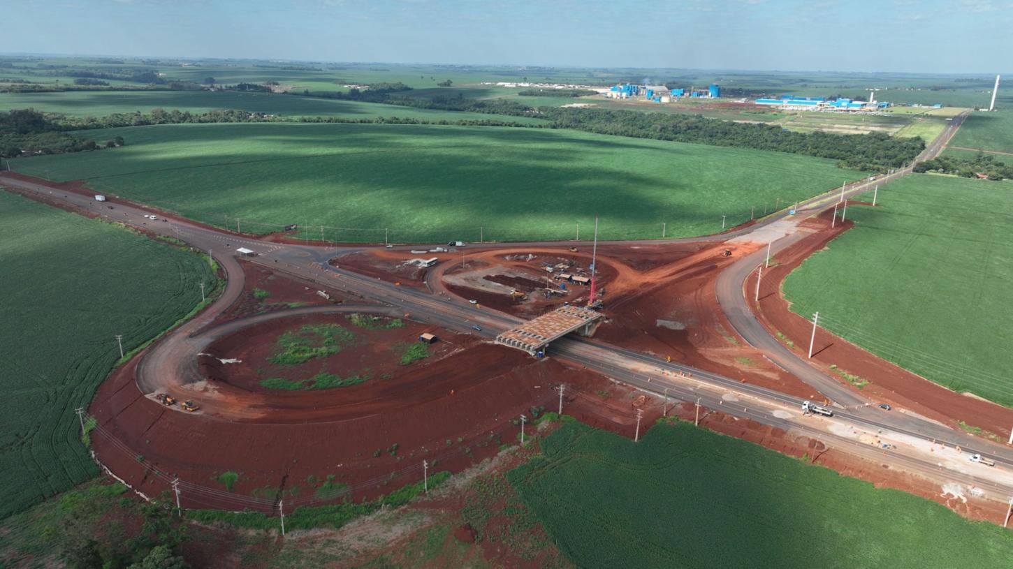 Execução de contorno viário de Palotina sobe para 86%