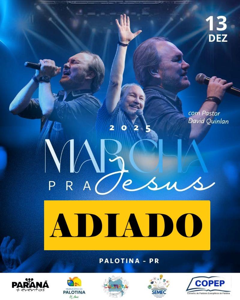 Marcha para Jesus é adiada para 10 de janeiro devido às condições climáticas