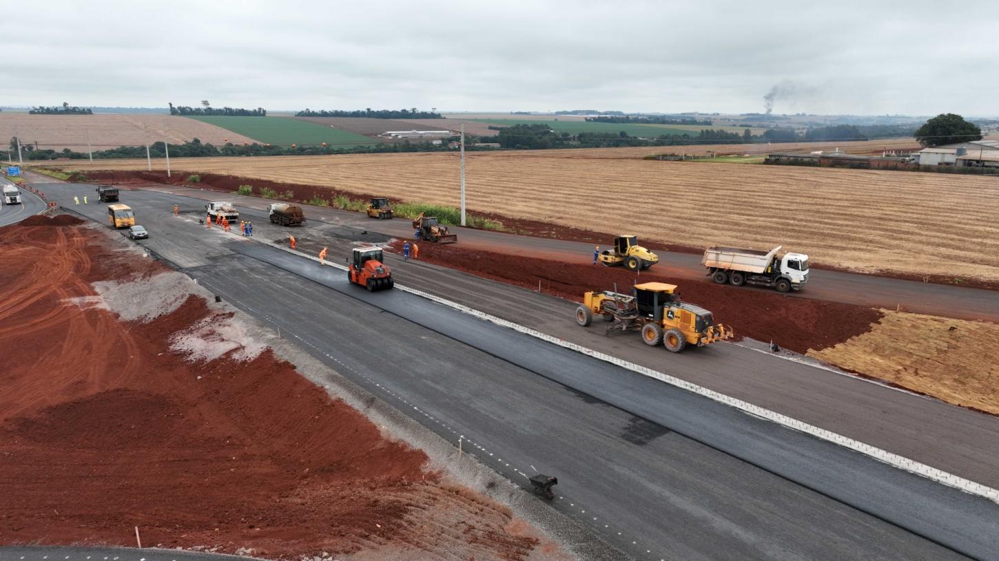 Obras do contorno viário de Palotina estão 91% concluídas