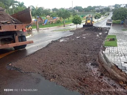 Prefeitura inicia obras de restauração na Rua Arati, próximo ao Lago Municipal