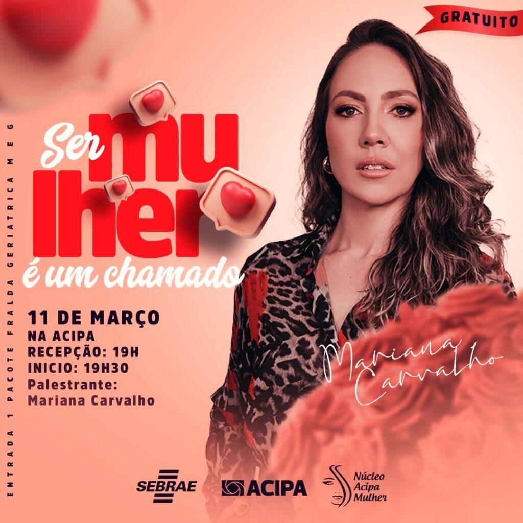 Palestra “Ser mulher é um chamado” será realizada na Acipa