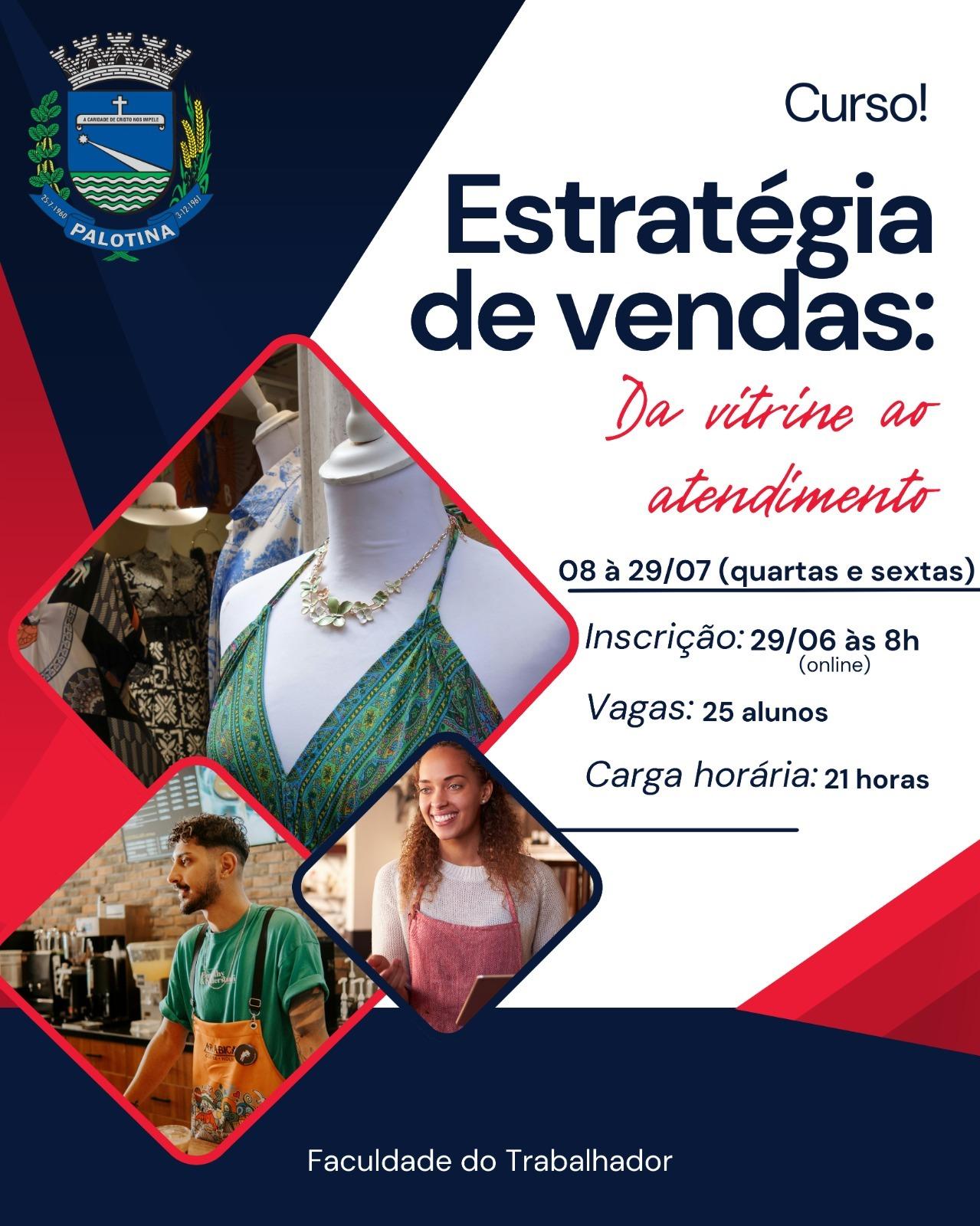 Faculdade do Trabalhador de Palotina abre inscrições para curso gratuito de Estratégia de Vendas