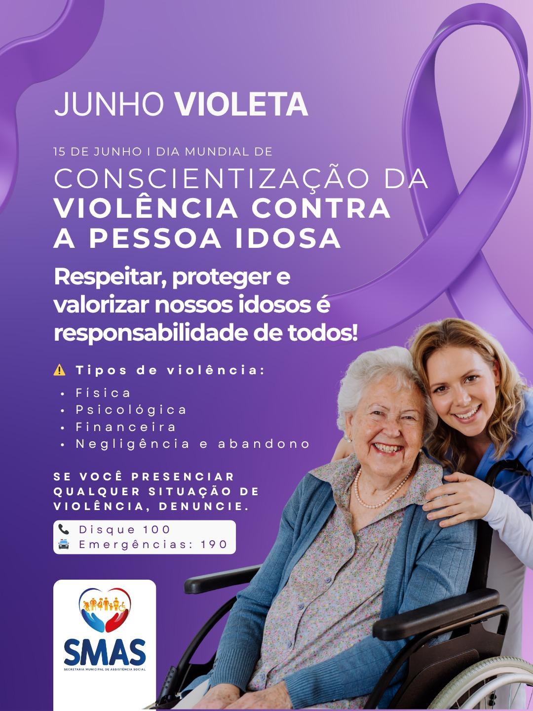Junho Violeta reforça conscientização e combate à violência contra a pessoa idosa em Palotina