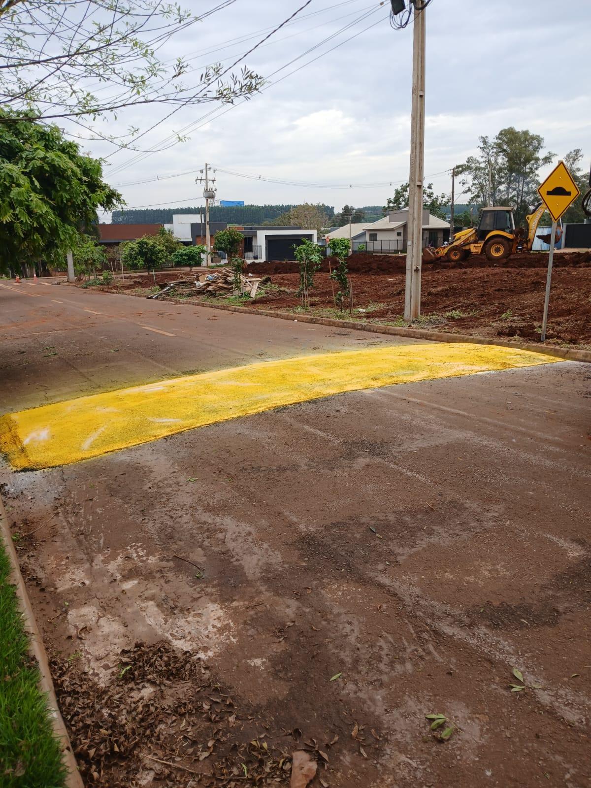 Palotina Implanta Lombadas no Loteamento Cassol para Reforçar a Segurança no Trânsito