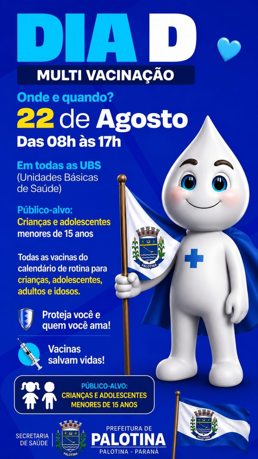 Palotina terá Dia D de multi vacinação