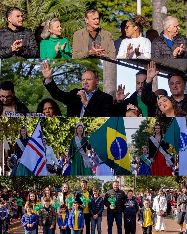 Desfile Cívico reúne escolas, entidades e autoridades em Palotina