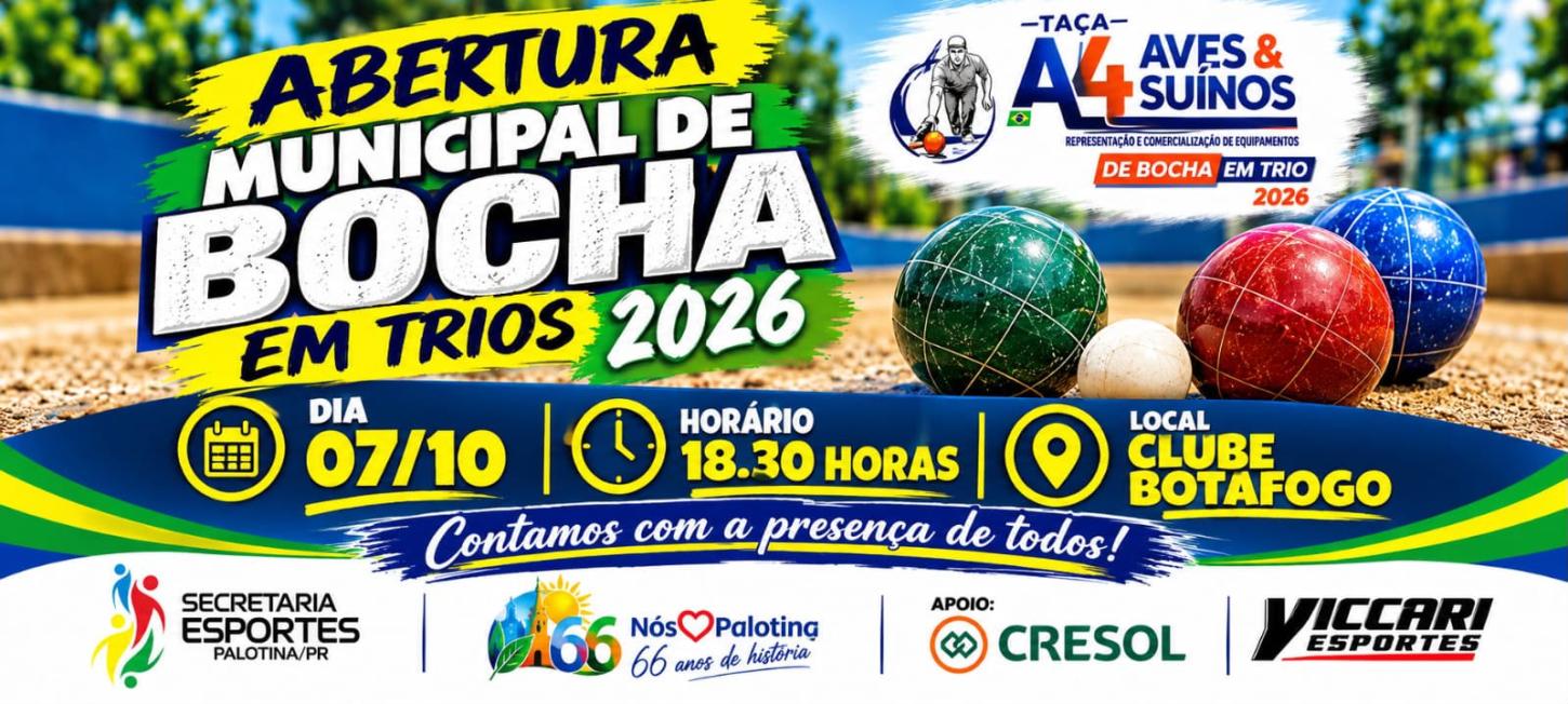 Campeonato Municipal de Bocha em Trios começa hoje em Palotina