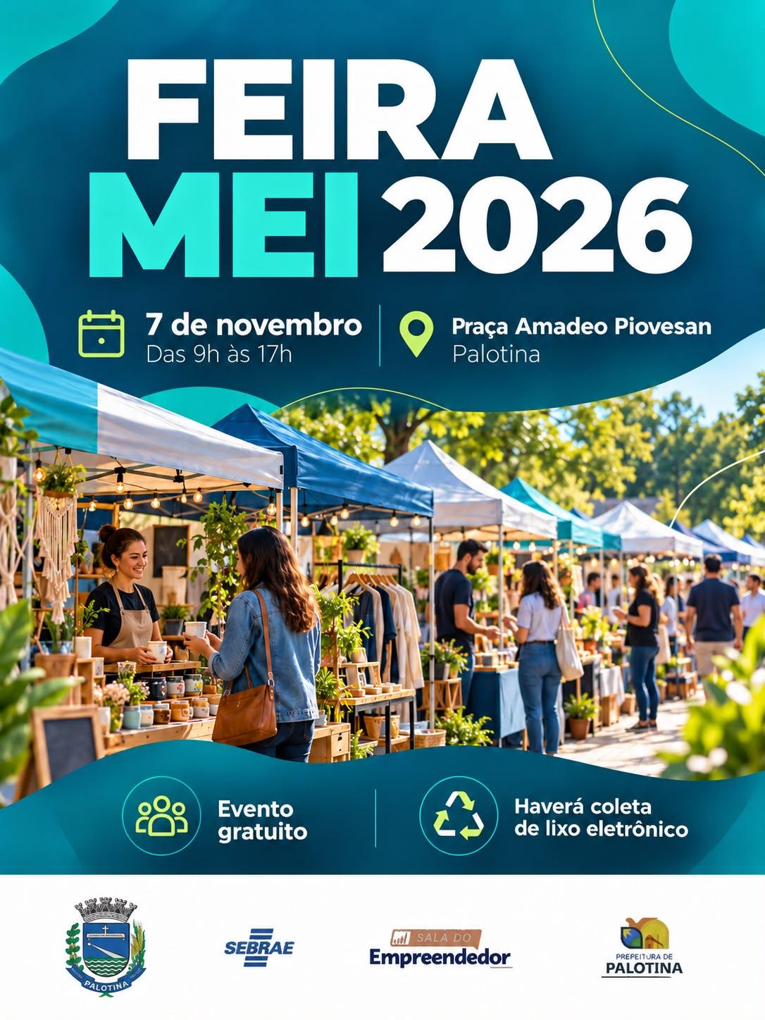 Feira MEI será realizada em 7 de novembro na Praça Amadeo Piovesan